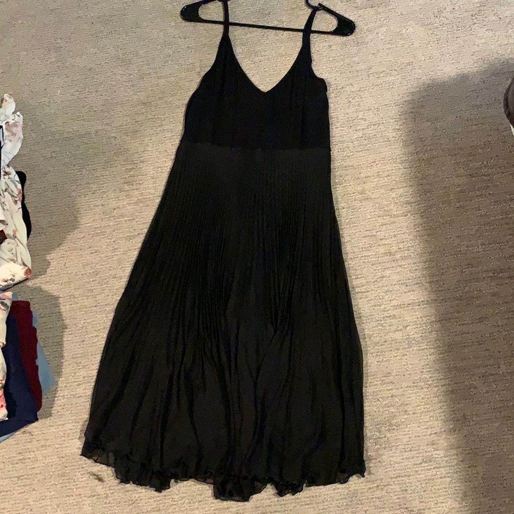 Black midi dress